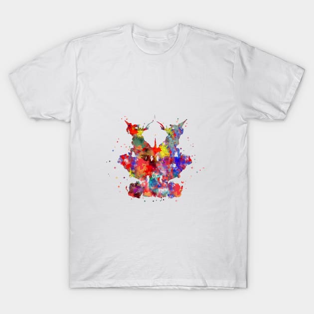 Rorschach card 9 T-Shirt by RosaliArt